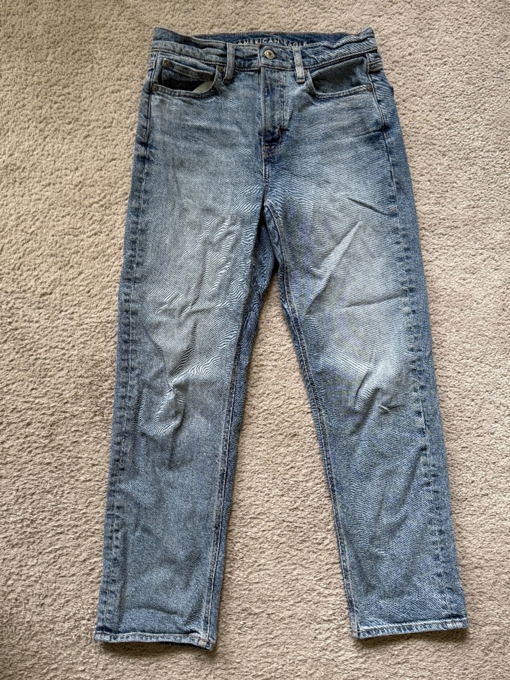 American Eagle Super High-Rise Ankle Straight jeans